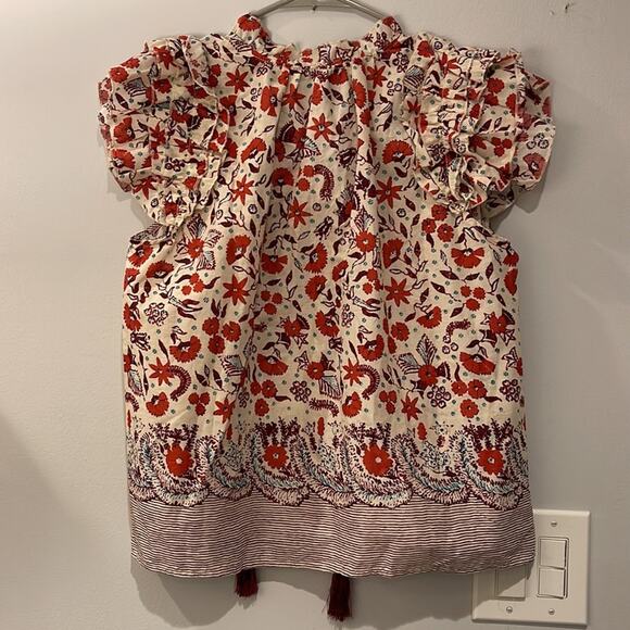 Aqua NWT Boho colorful Top, 100% Cotton - Picture 5 of 5